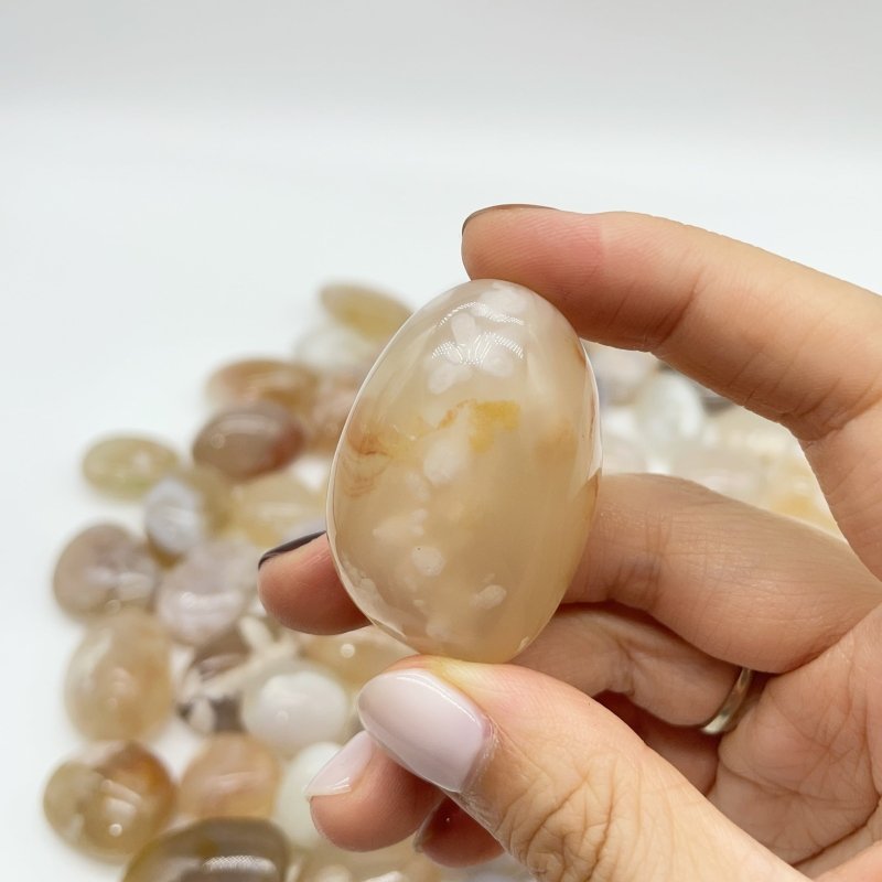 Sakura Flower Agate Tumbled Wholesale -Wholesale Crystals