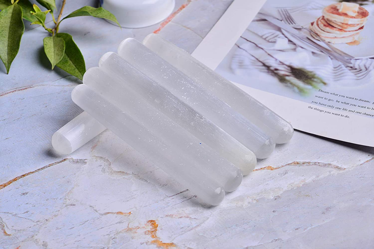 Selenite Massage Wands Round 6 Inches -Wholesale Crystals