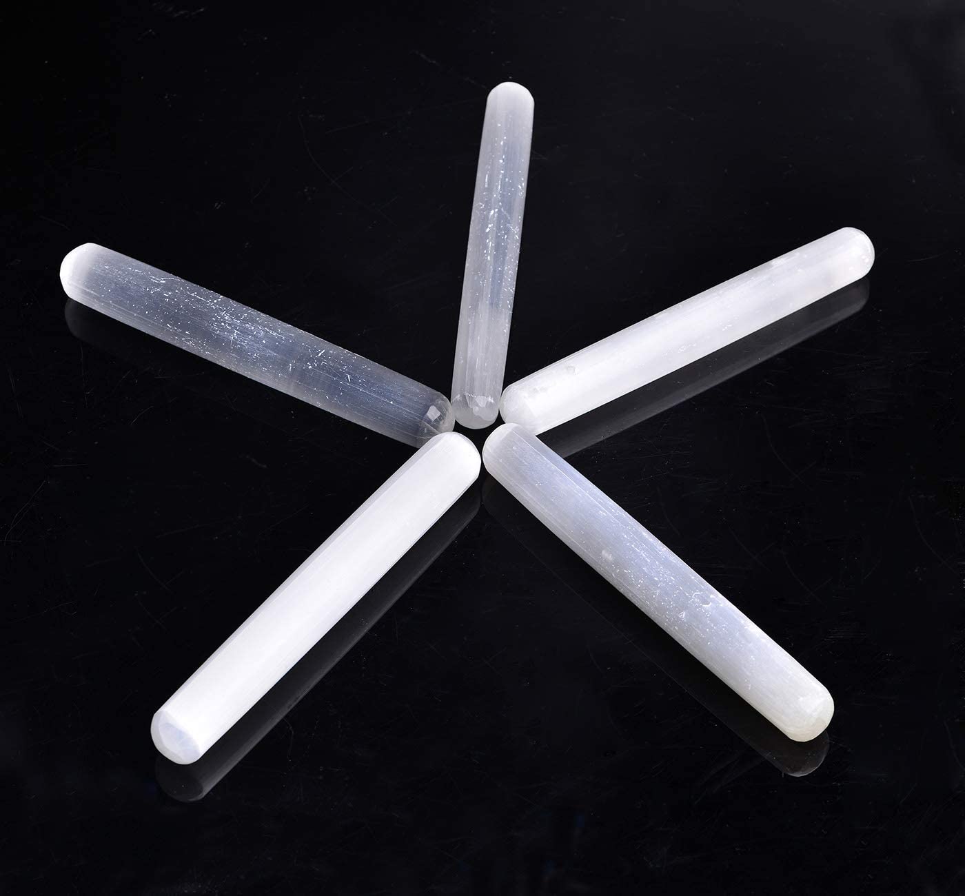 Selenite Massage Wands Round 6 Inches -Wholesale Crystals