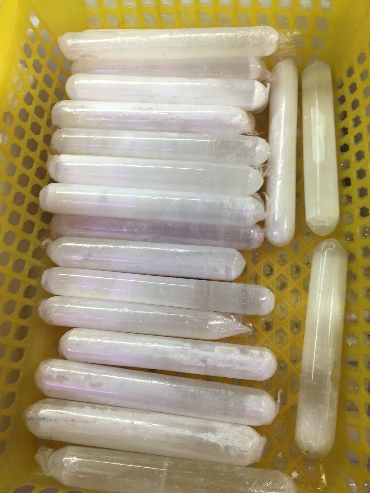 Selenite Massage Wands Round 6 Inches -Wholesale Crystals