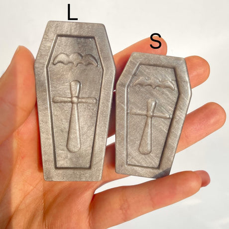 Silver Sheen Obsidian Coffin Carving Wholesale -Wholesale Crystals