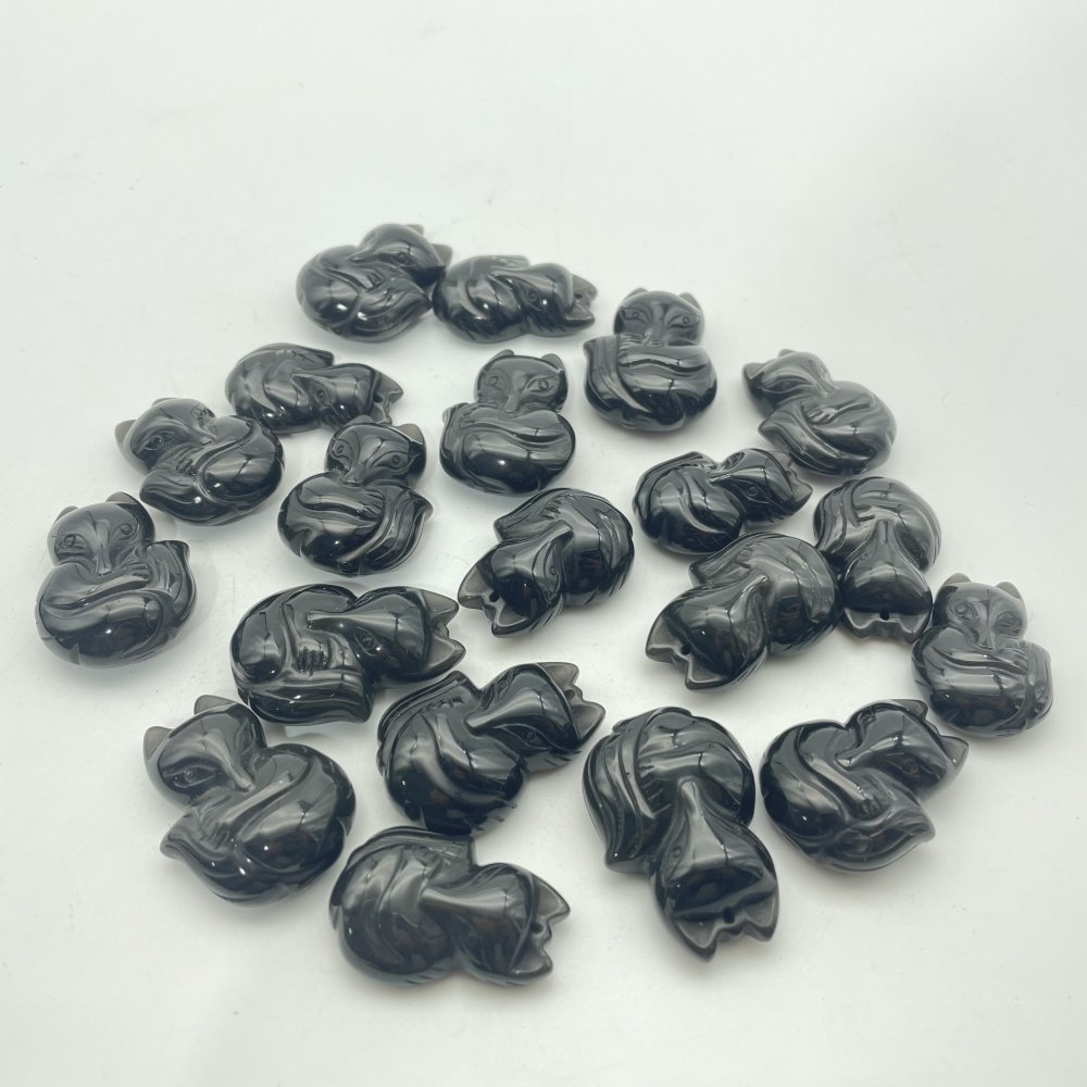 Sliver Obsidian Fox Pendant Wholesale -Wholesale Crystals