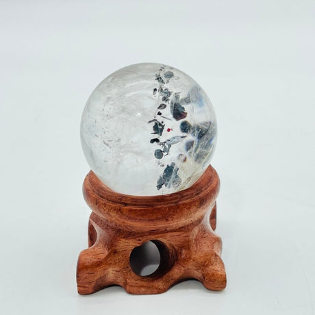 Unique Clear Quartz With Red Mica Sphere -Wholesale Crystals