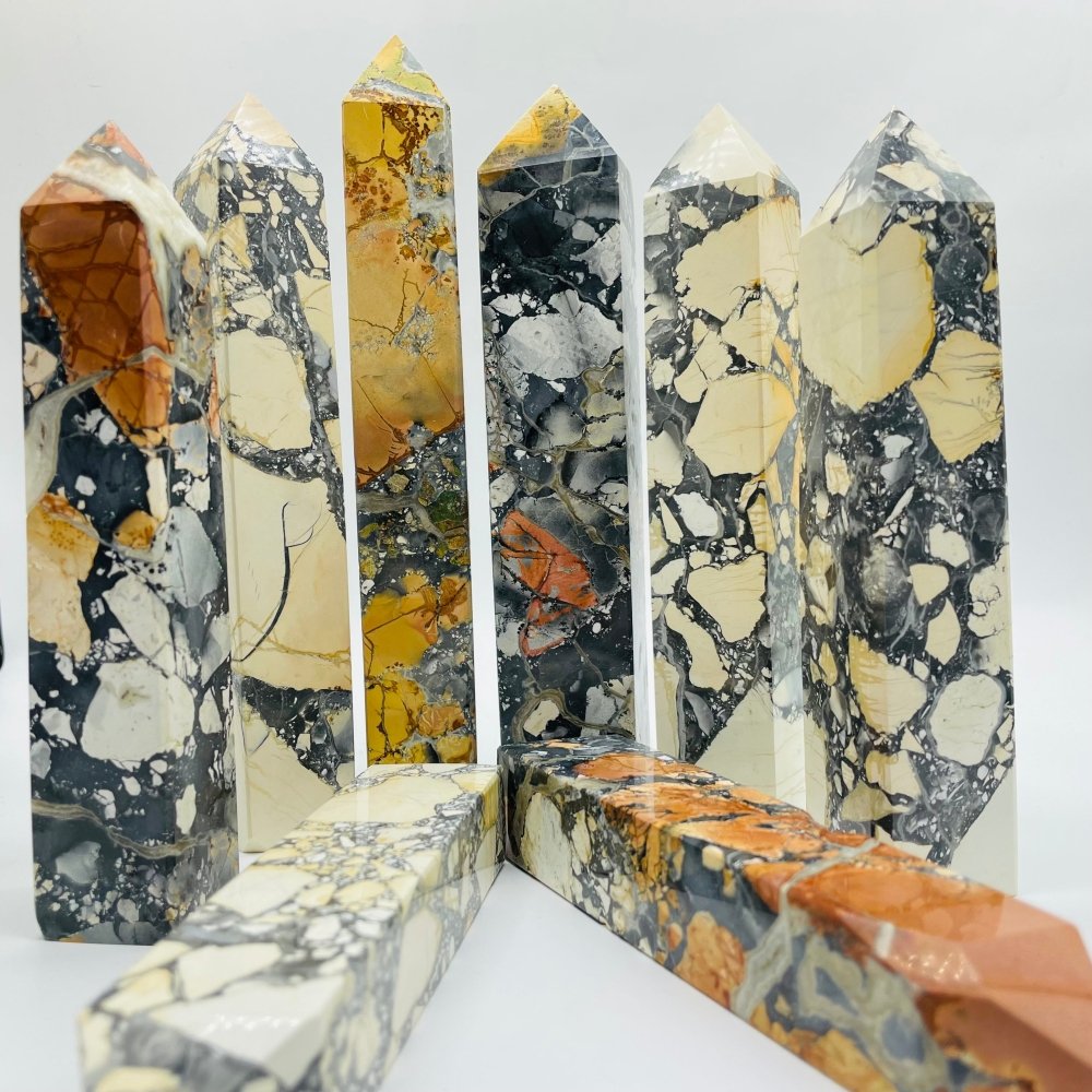 Wasp Stone Four-Sided Tower Points Wholesale -Wholesale Crystals