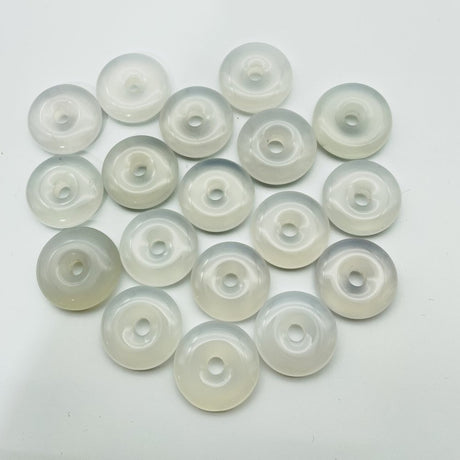 White Chalcedony Donuts Wholesale -Wholesale Crystals