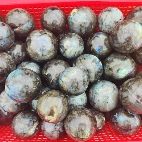 Yellow&Blue Labradorite Ball -Wholesale Crystals