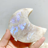 17 Pieces Moonstone Moon Crystal Carving