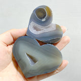 36 Pieces Geode Druzy Agate Heart