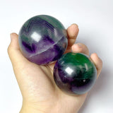 45.5KG Colorful Fluorite Rainbow Spheres 5-7cm (Sea Freight Only)