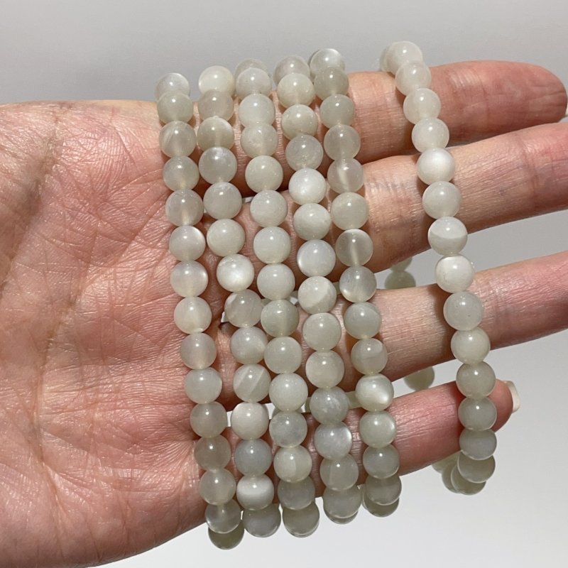 White Moonstone Bracelet 