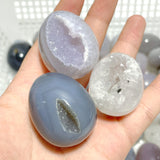 46 Pieces Geode Druzy Agate Eggs