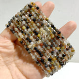 Mini Beads Multi-color Rutile Quartz Bracelets Wholesale