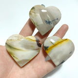 White Mookaite Heart Wholesale