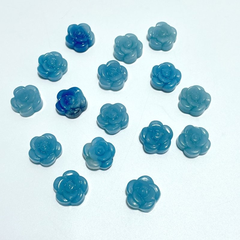 0.79in Small Trolleite Rose Flower Carving Wholesale - Wholesale Crystals