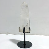Large Clear Quartz Point Raw Bottom With Stand