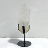 Large Clear Quartz Point Raw Bottom With Stand