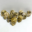 10 Pieces 6th Vein Ocean Jasper Skull Carving -Wholesale Crystals