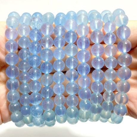 10 Pieces Aquamarine Bracelets - Wholesale Crystals