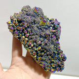 10 Pieces Aura Raw Clear Quartz Cluster Raw - Wholesale Crystals