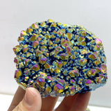 10 Pieces Aura Raw Clear Quartz Cluster Raw - Wholesale Crystals