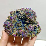 10 Pieces Aura Raw Clear Quartz Cluster Raw - Wholesale Crystals