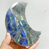 10 Pieces Beautiful Labradorite Moon Carving -Wholesale Crystals