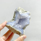 10 Pieces Geode Druzy Blue Chalcedony - Wholesale Crystals