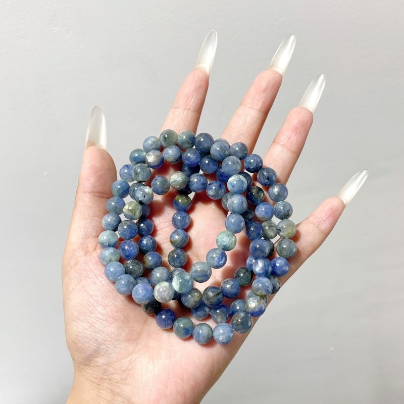 10 Pieces High Quality Blue Kyanite Bracelet - Wholesale Crystals