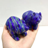 10 Pieces Lapis Lazuli Bear Carving - Wholesale Crystals