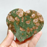 10 Pieces Large Rainforest Jasper Heart 4 -Wholesale Crystals
