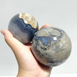 10 Pieces Large Volcano Agate Spheres (UV Reactive) - Wholesale Crystals