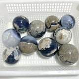 10 Pieces Large Volcano Agate Spheres (UV Reactive) - Wholesale Crystals