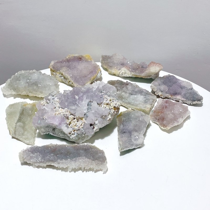 10 Pieces Natural Quartz Crystal Raw Cluster - Wholesale Crystals