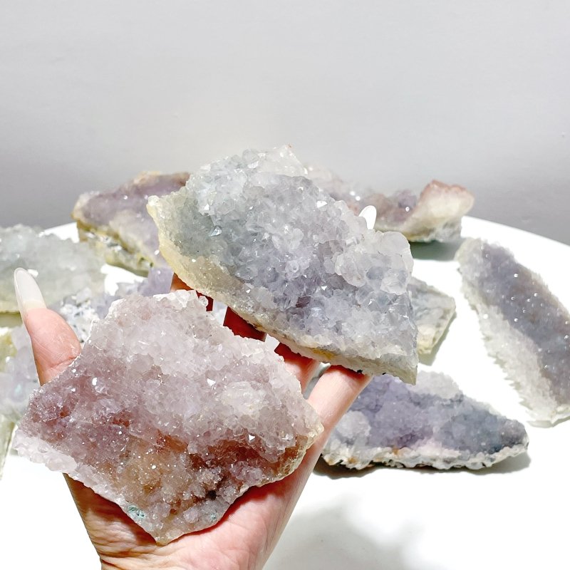 10 Pieces Natural Quartz Crystal Raw Cluster - Wholesale Crystals