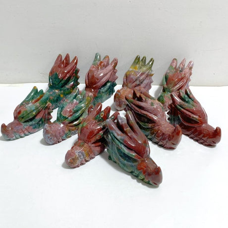 10 Pieces Ocean Jasper Dragon Head -Wholesale Crystals