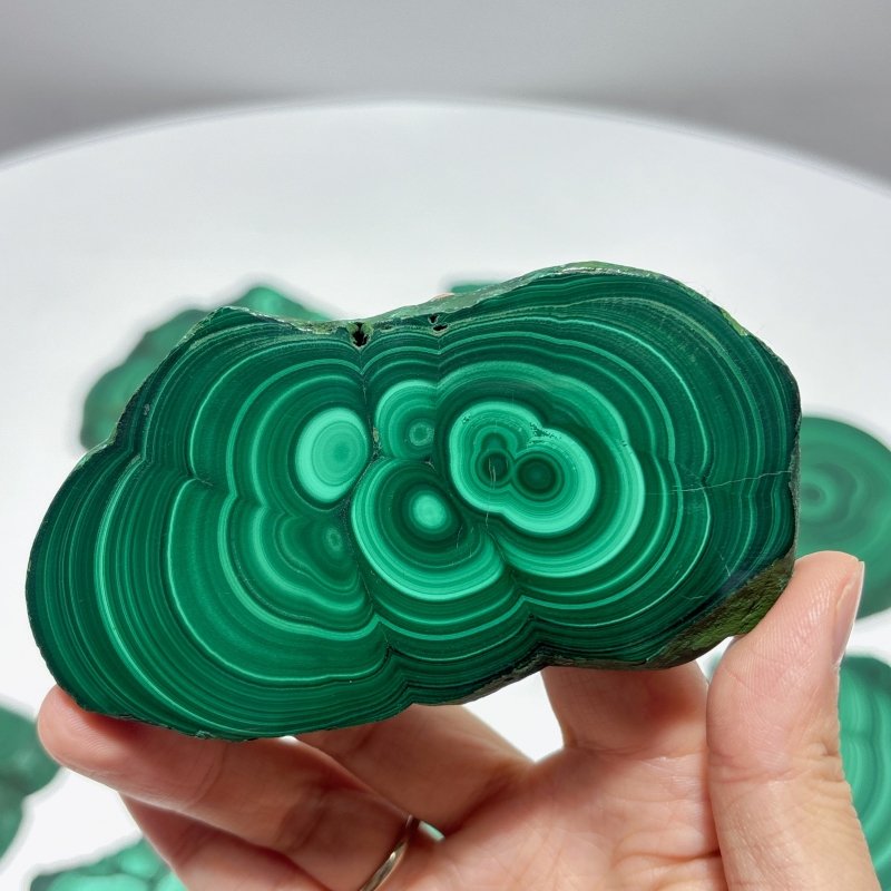 10 Pieces Polished Malachite Slab - Wholesale Crystals