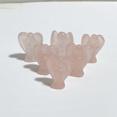 10 Types Mini Angel Carving Rose Quartz Moss Agate -Wholesale Crystals