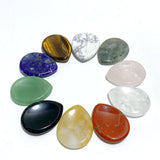 10 Types Worry Stones Teardrop Shape Wholesale Green Aventurine Labradorite Clear Quartz - Wholesale Crystals