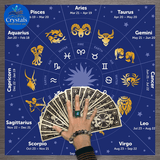 10 Zodiac Altar(1 - 2) Tarot Tablecloth - Wholesale Crystals