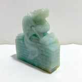 Unique Caribbean Calcite Flying Dragon Carving