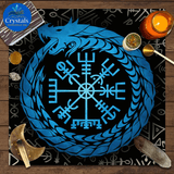 11 Mystical Runes Starry Sky Moon Phase Tarot Tablecloth - Wholesale Crystals