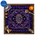 11 Mystical Runes Starry Sky Moon Phase Tarot Tablecloth - Wholesale Crystals