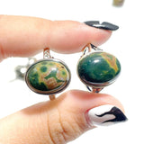 11 Pieces Different Styles S925 Sterling Silver 8th Vein Ocean Jasper Ring - Wholesale Crystals