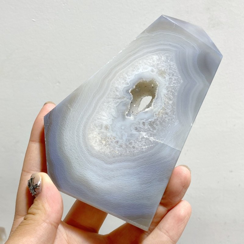 11 Pieces Geode Druzy Agate Four-sided Tower Point -Wholesale Crystals