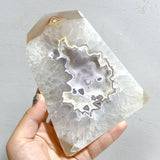 11 Pieces Geode Druzy Agate Four-sided Tower Point -Wholesale Crystals
