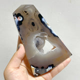 11 Pieces Geode Druzy Agate Four-sided Tower Point -Wholesale Crystals