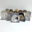11 Pieces Geode Druzy Agate Four-sided Tower Point -Wholesale Crystals
