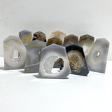 11 Pieces Geode Druzy Agate Four-sided Tower Point -Wholesale Crystals