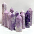 11 Pieces Large Lepidolite Tower - Wholesale Crystals
