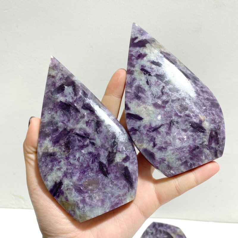 11 Pieces Spark Lepidolite Arrow Head Shape - Wholesale Crystals